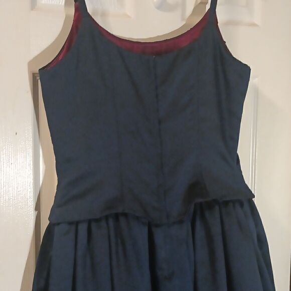 Jessica McClintock Gunne Sax navy blue sequined corset prom/ball gown 11/12 - Picture 6 of 11